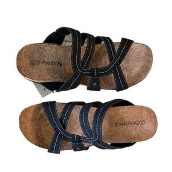 Bearpaw Kai Womens Black Slides Sandals Size 11 - Picture 5 of 9